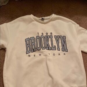 Brooklyn New York Cream Sweater